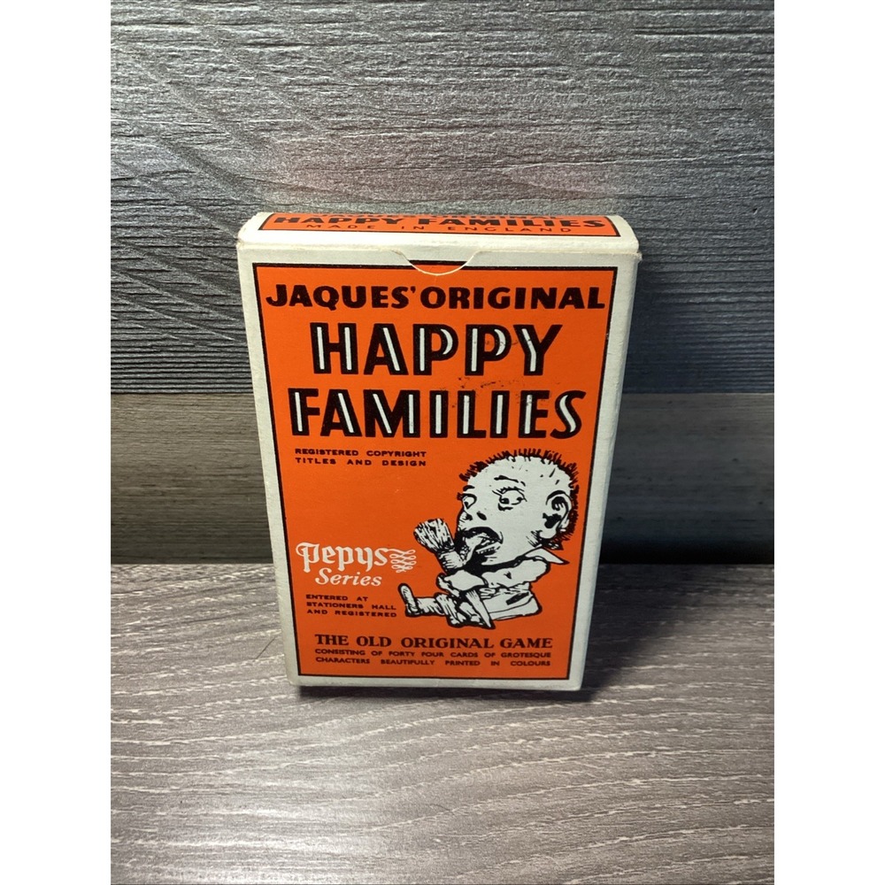 Jaques Original Happy Families Card Game Pepys Gibsons 100% COMPLETE Preowned